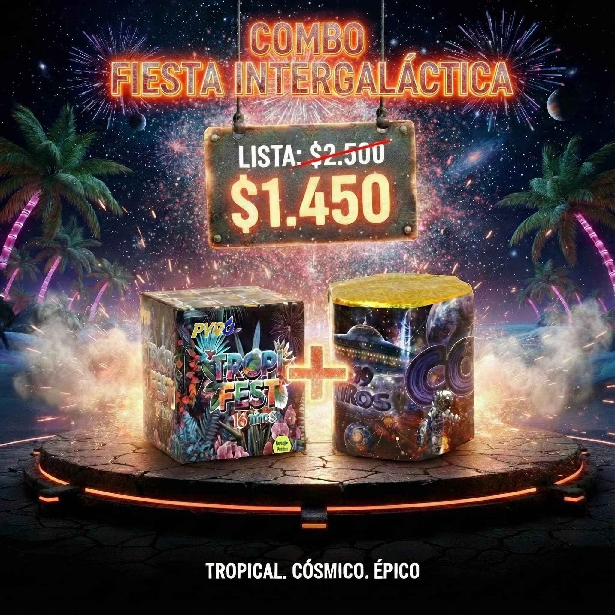 Combo FIESTA INTERGALÁCTICA